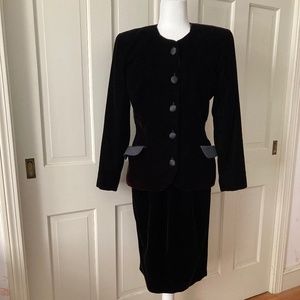 Vintage 90's Black Velvet Suit by Depeche Mode